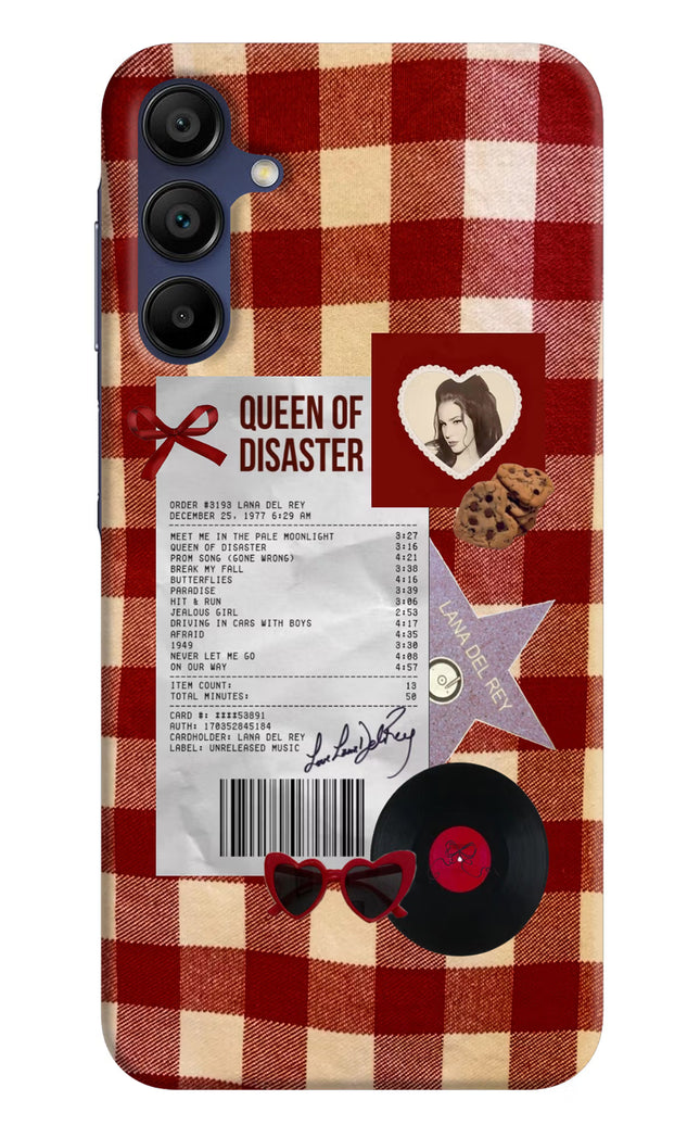 Queen of Disaster Samsung A15 5G Hard Case Back Cover by Casekaro