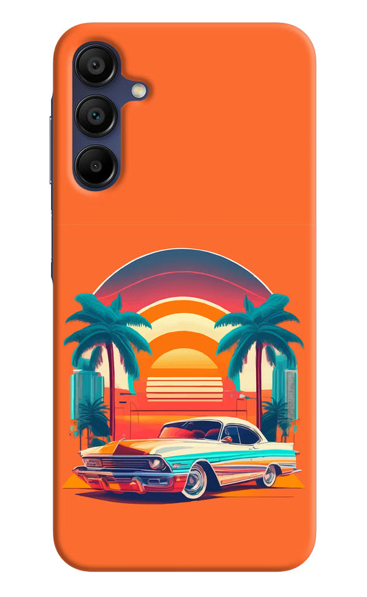 Palm Drive 80s Samsung A15 5G Hard Case Back Cover by Casekaro