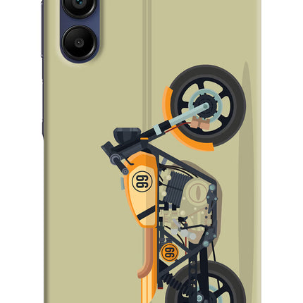 Vertical Speedster Samsung A15 5G Hard Case Back Cover by Casekaro
