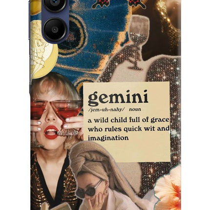 Gemini Zodiac Samsung A15 5G Hard Case Back Cover by Casekaro