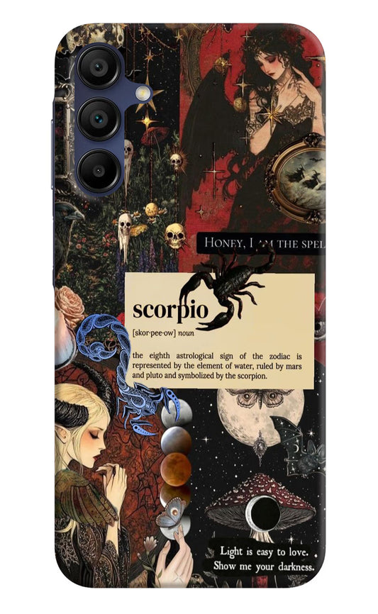 Scorpio Zodiac Samsung A15 5G Hard Case Back Cover by Casekaro
