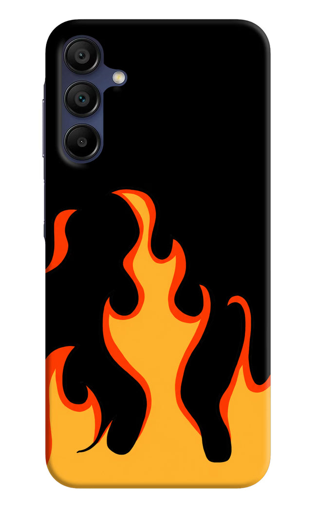 Fired Up – Black Samsung A15 5G Hard Case Back Cover by Casekaro