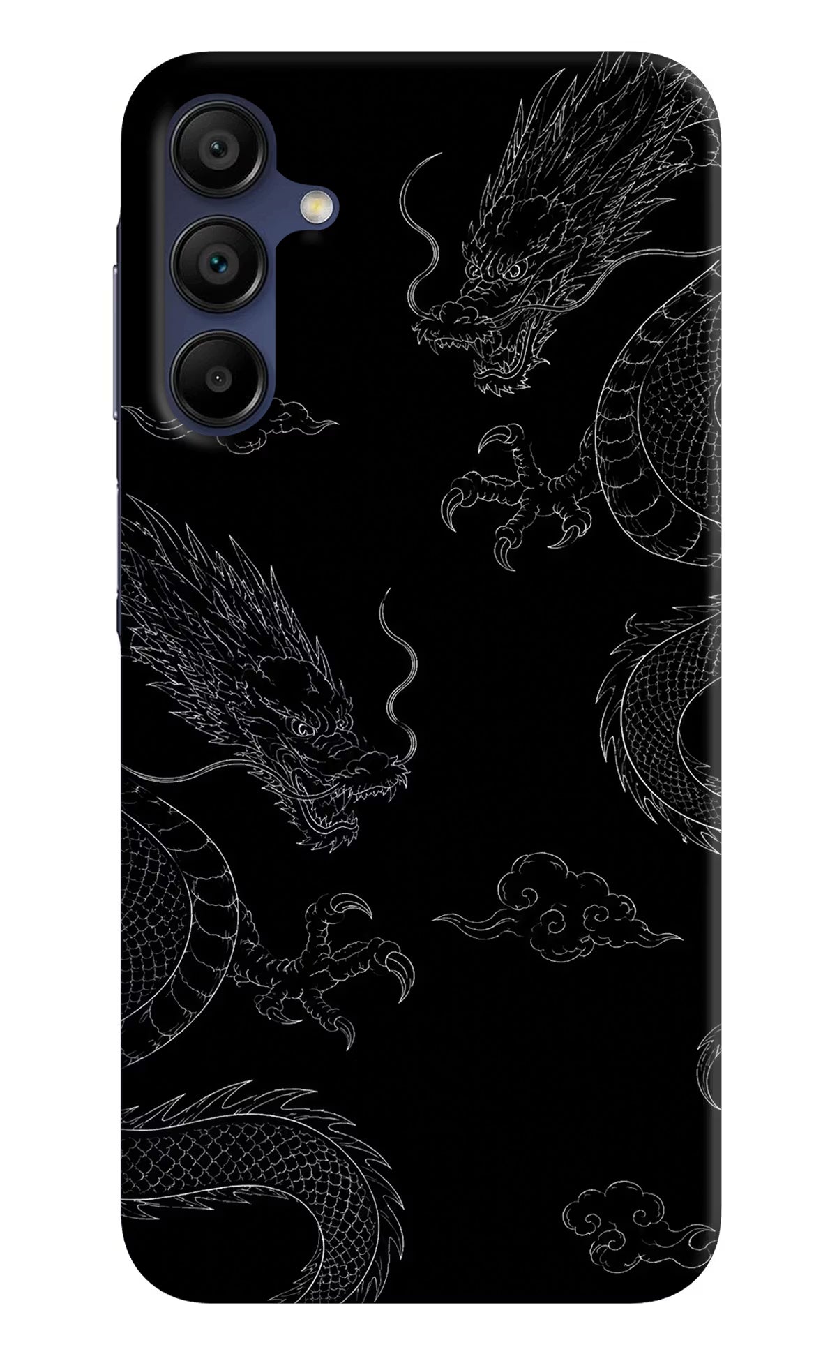 Twin Dragons Samsung A15 5G Hard Case Back Cover by Casekaro