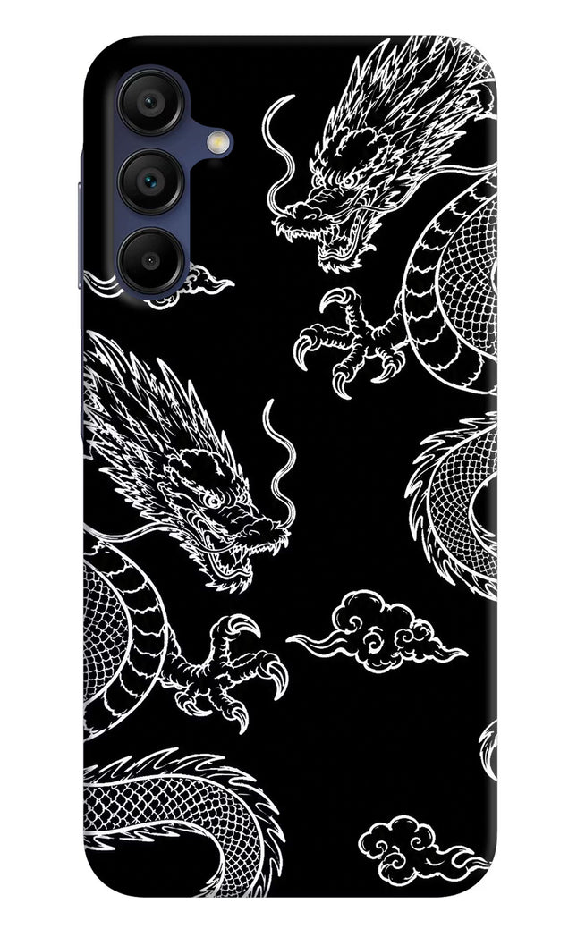 Twin Dragons Samsung A15 5G Hard Case Back Cover by Casekaro