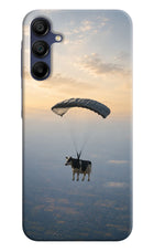 Skydiving Cow Samsung A15 5G Hard Case Back Cover by Casekaro