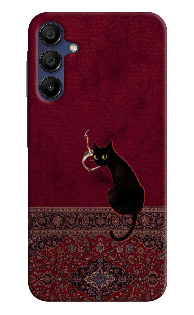 Midnight Cat Samsung A15 5G Hard Case Back Cover by Casekaro