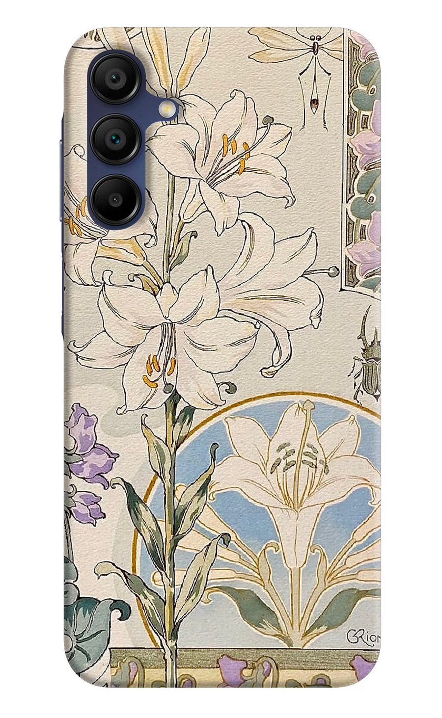 White Lily Samsung A15 5G Back Cover, Hard case