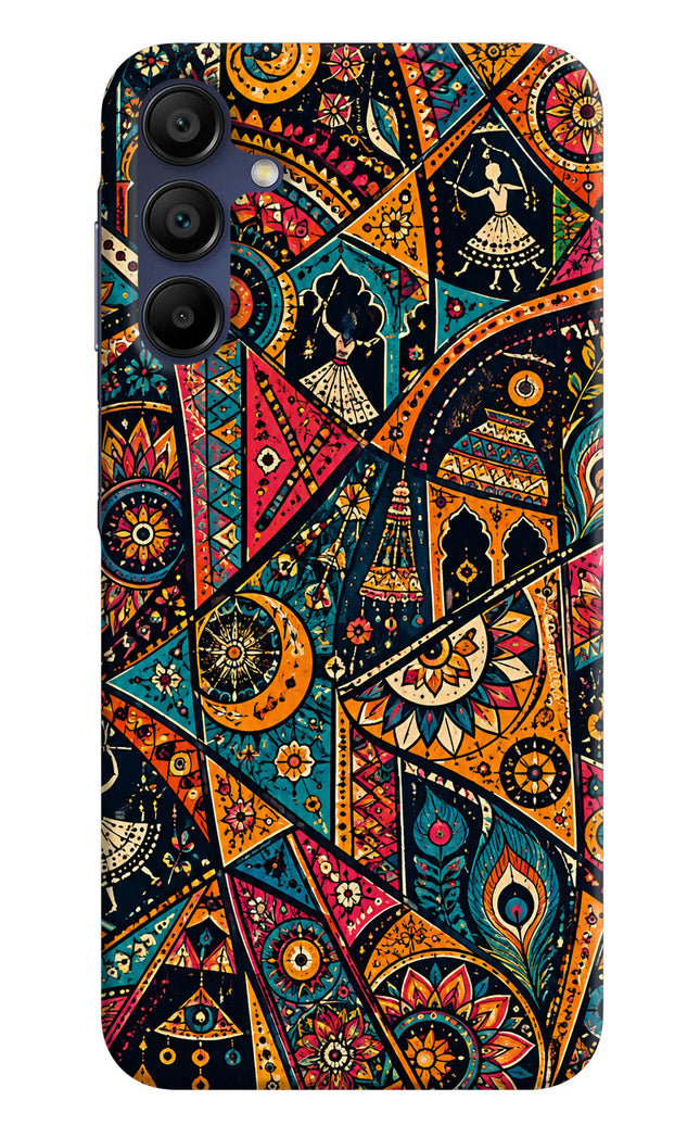 Folk Print Samsung A15 5G Hard Case Back Cover by Casekaro