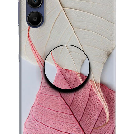 White Pink Leaf Samsung A15 5G Pop Case by Casekaro