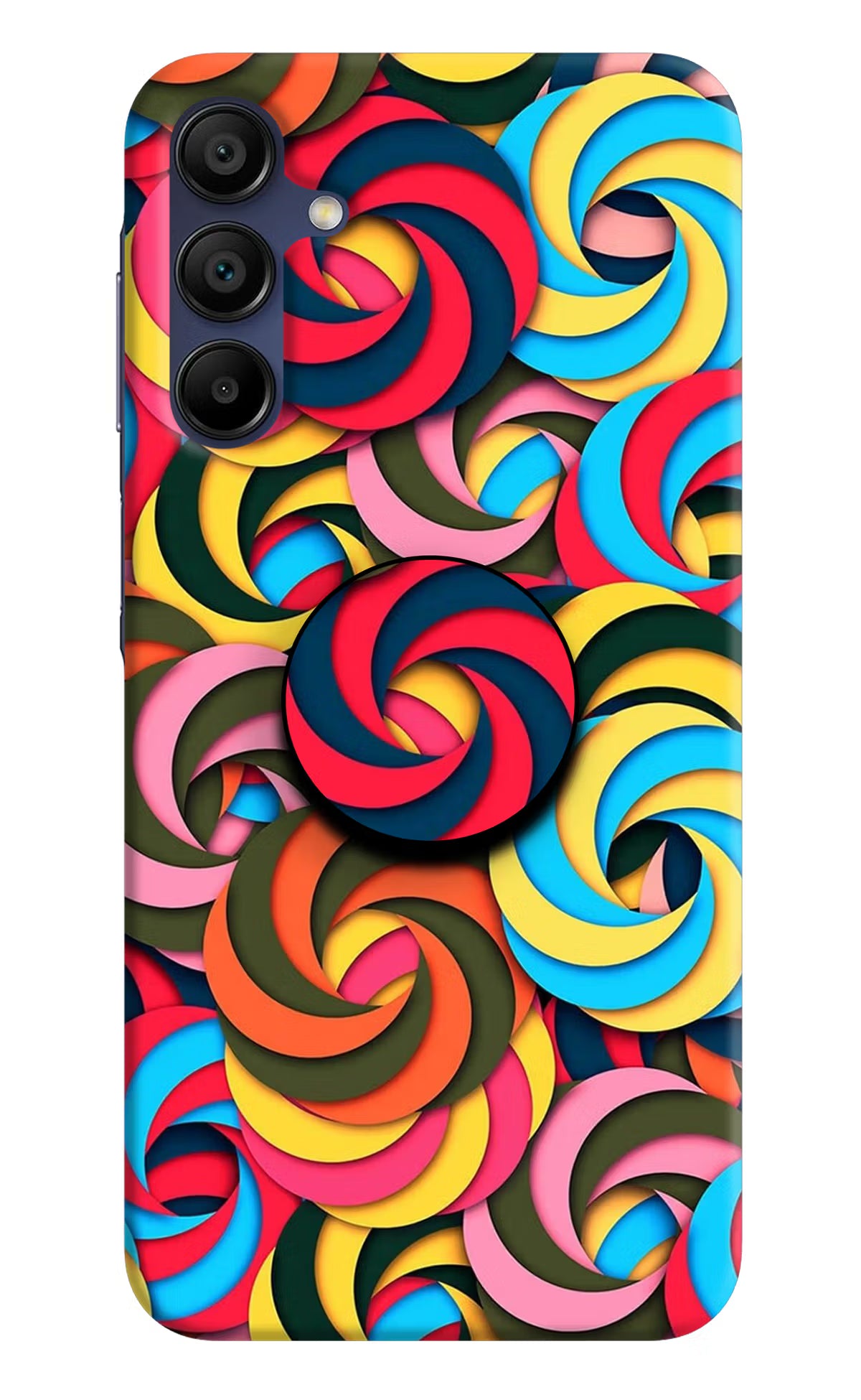 Spiral Pattern Samsung A15 5G Pop Case by Casekaro