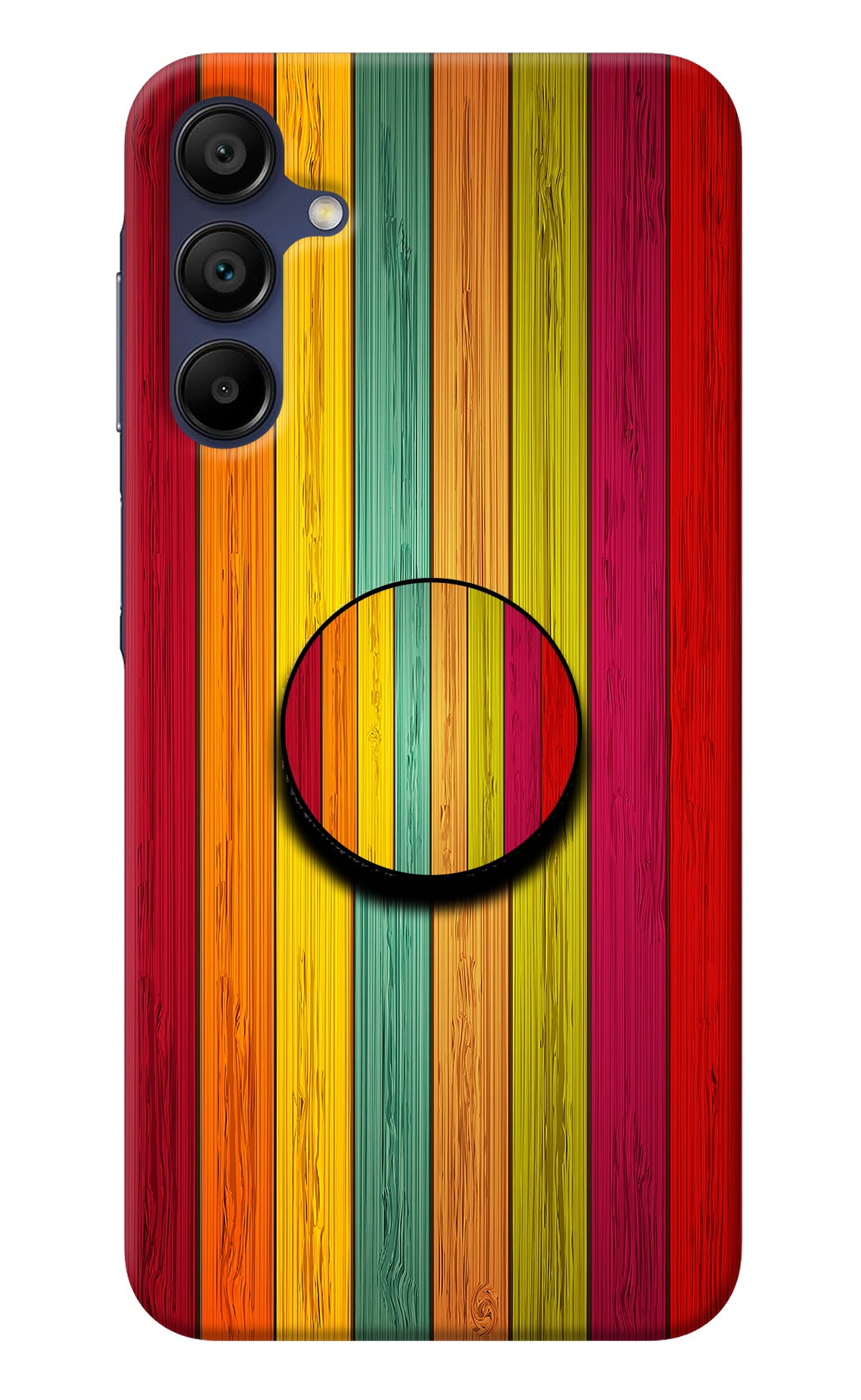 Multicolor Wooden Samsung A15 5G Pop Case