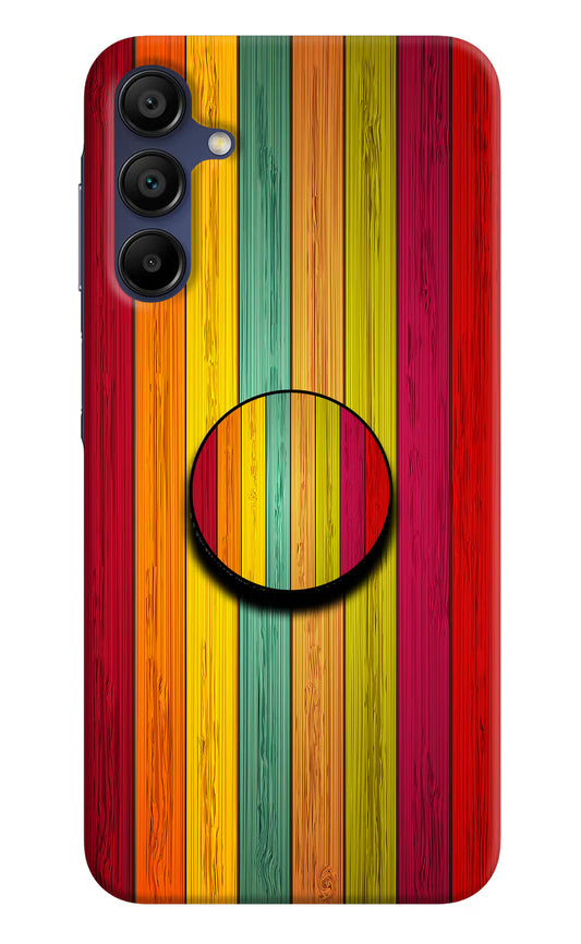 Multicolor Wooden Samsung A15 5G Pop Case by Casekaro