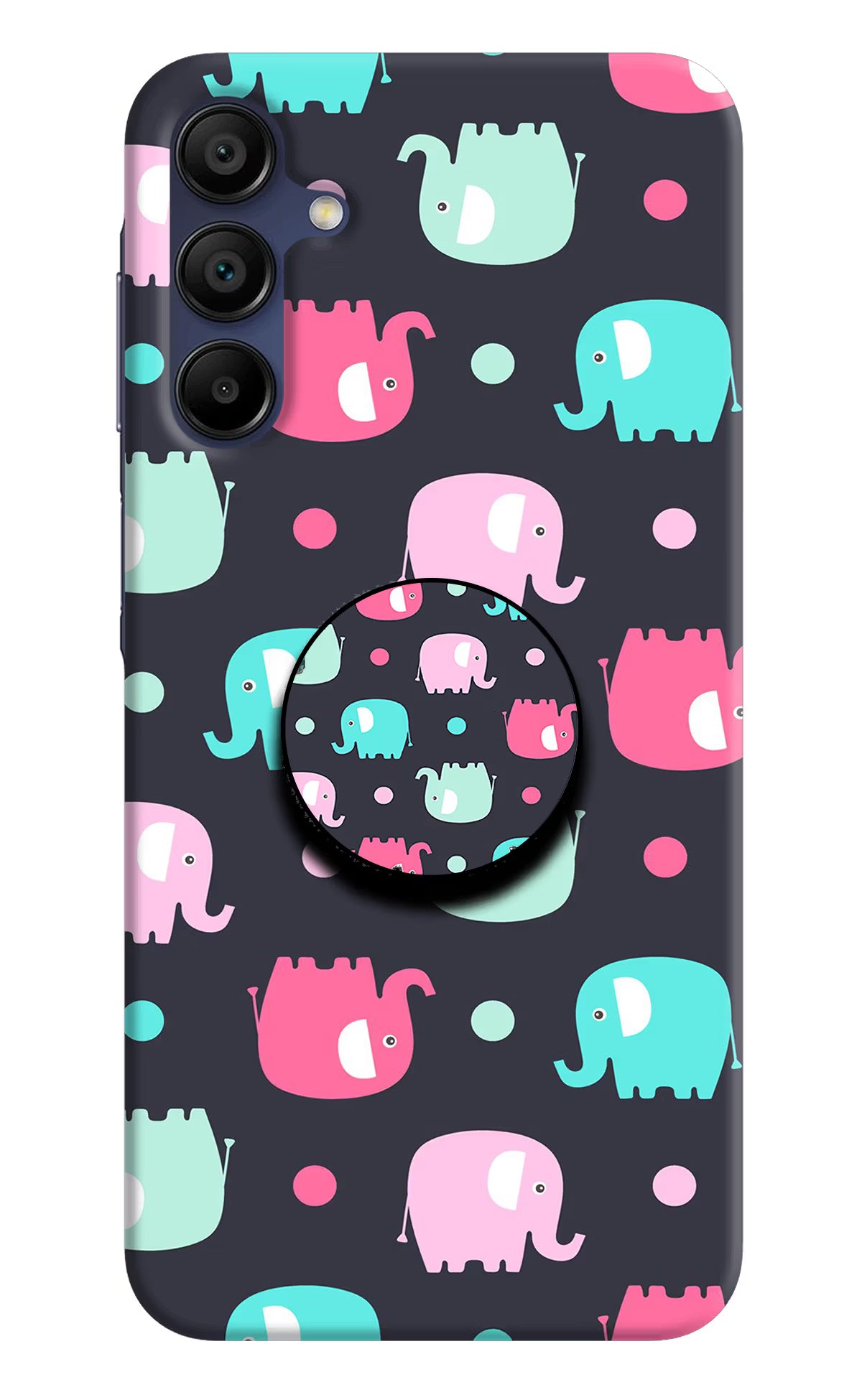 Baby Elephants Samsung A15 5G Pop Case by Casekaro