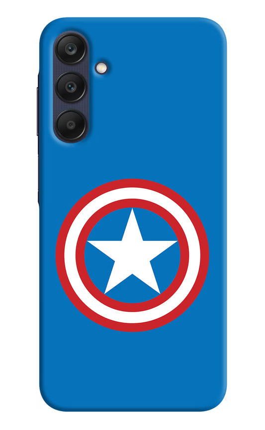 Captain America Logo Samsung A25 5G Hard Case Back Cover by Casekaro