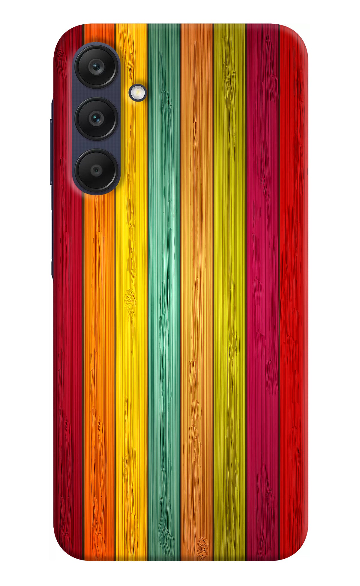 Multicolor Wooden Samsung A25 5G Back Cover