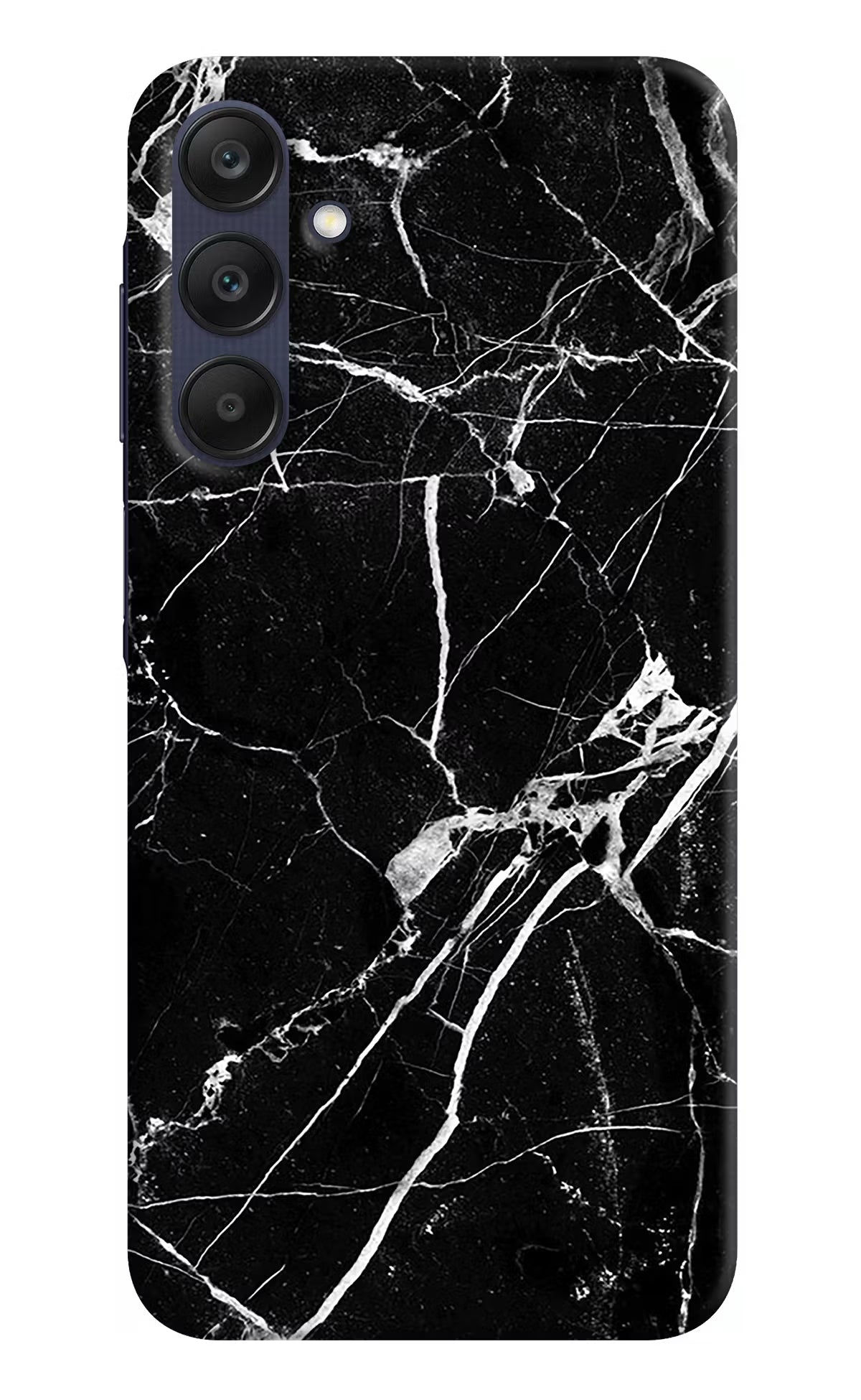 Black Marble Pattern Samsung A25 5G Hard Case Back Cover by Casekaro