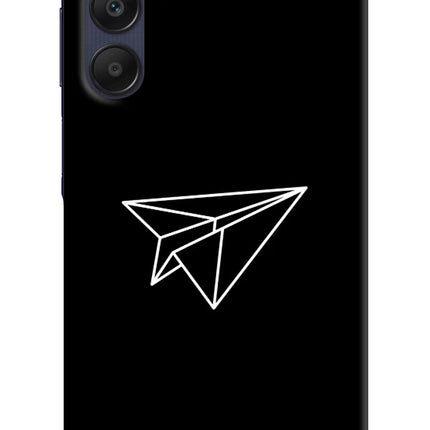 Paper Plane White Samsung A25 5G Hard Case Back Cover by Casekaro
