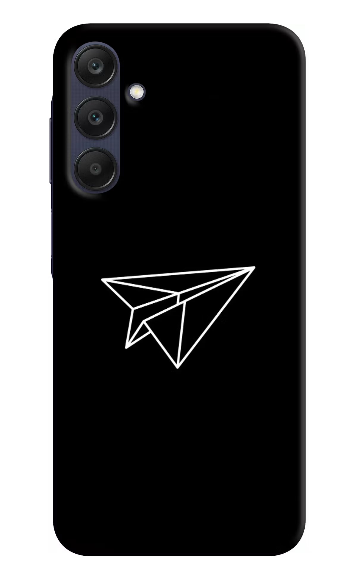 Paper Plane White Samsung A25 5G Hard Case Back Cover by Casekaro