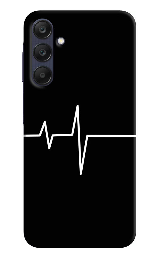 Heart Beats Samsung A25 5G Hard Case Back Cover by Casekaro