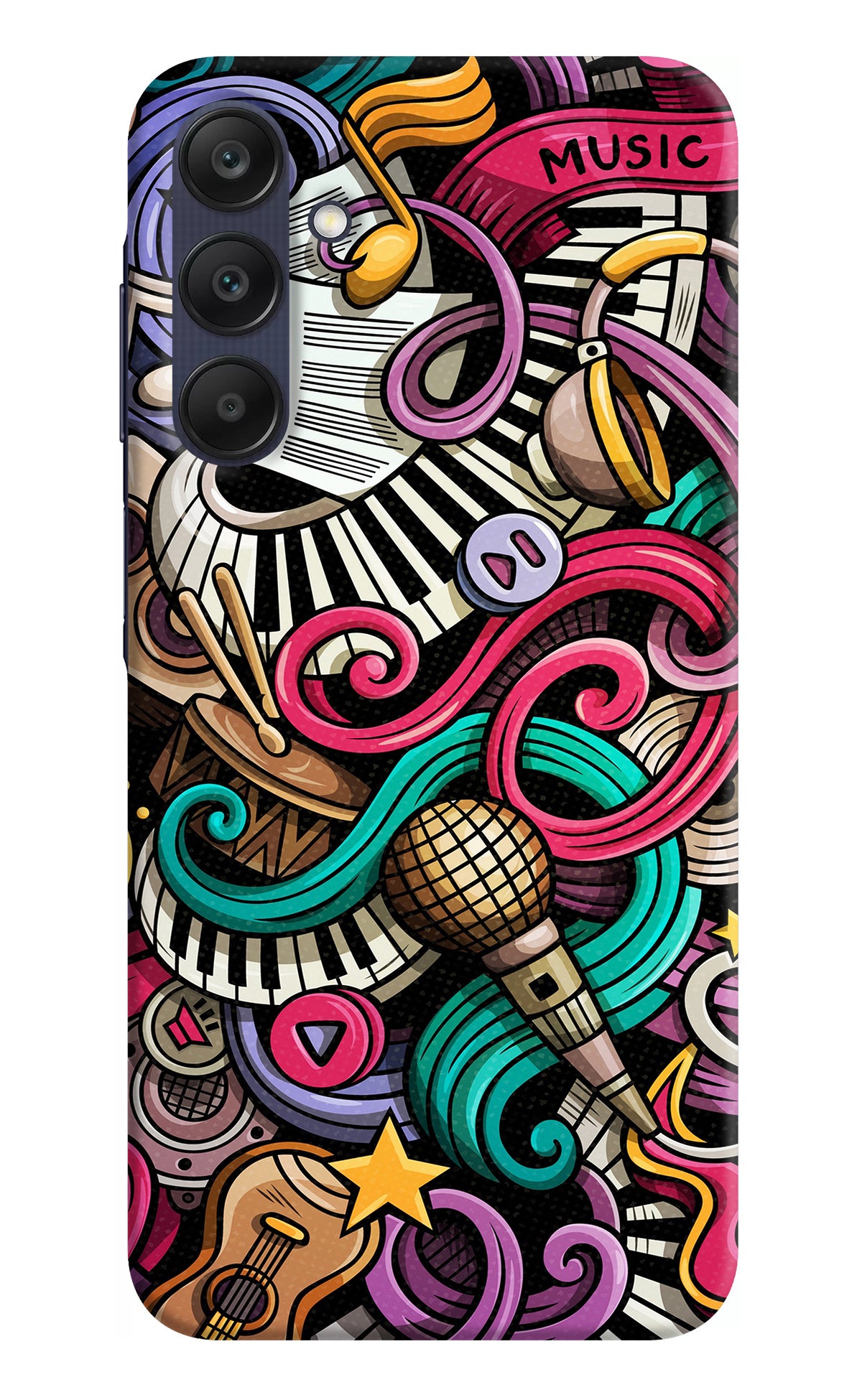 Music Abstract Samsung A25 5G Back Cover