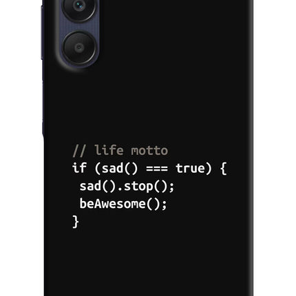 Life Motto Code Samsung A25 5G Hard Case Back Cover by Casekaro