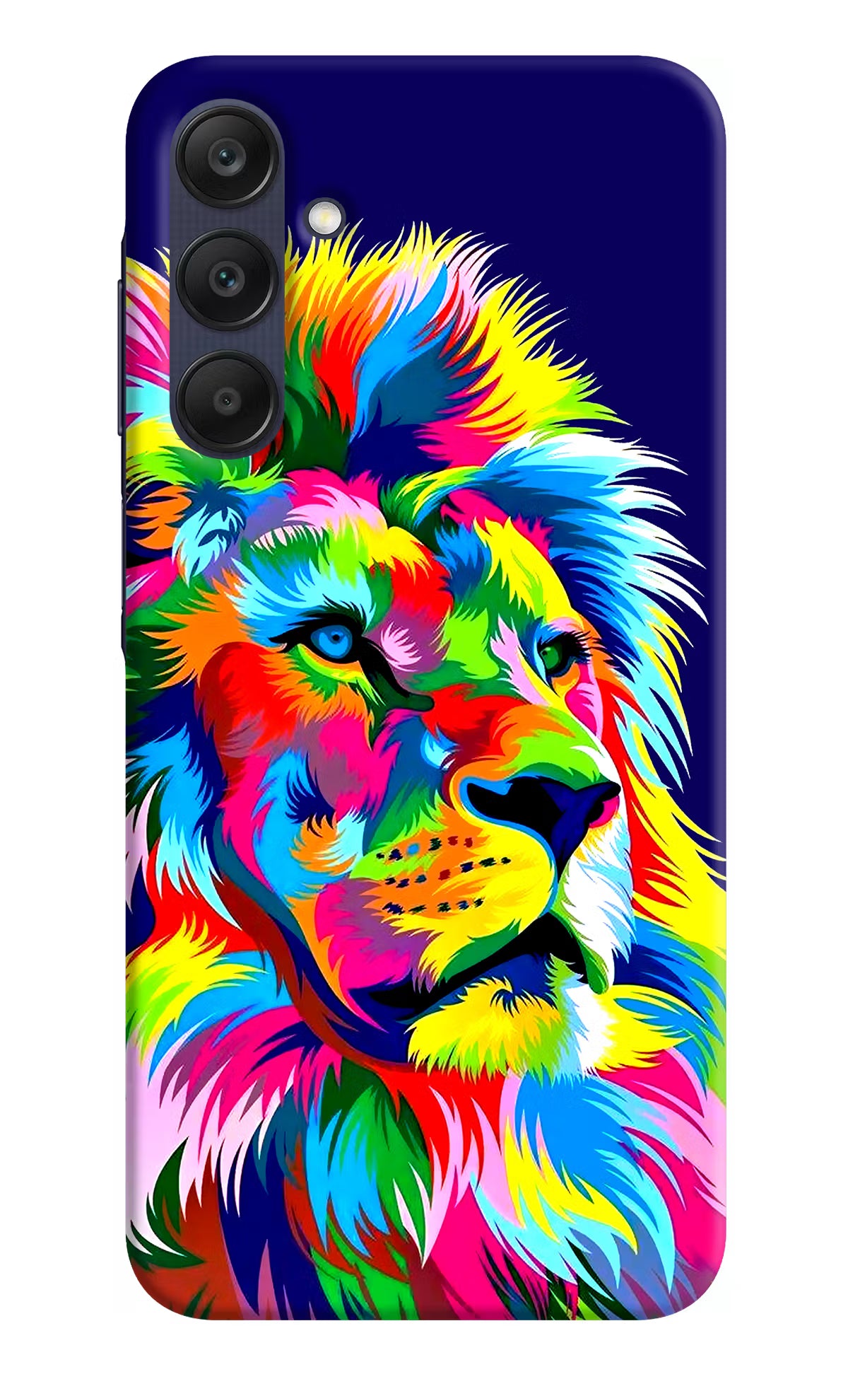 Vector Art Lion Samsung A25 5G Hard Case Back Cover by Casekaro