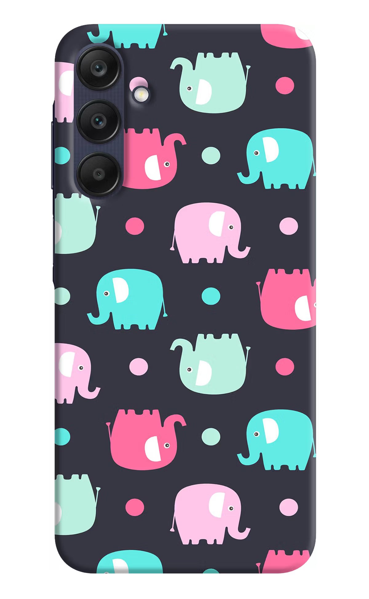 Elephants Samsung A25 5G Hard Case Back Cover by Casekaro