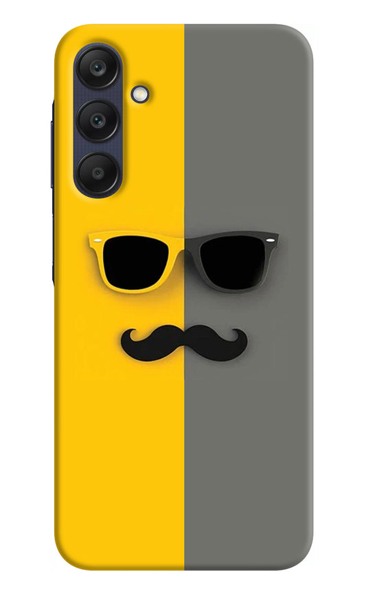 Sunglasses with Mustache Samsung A25 5G Back Cover