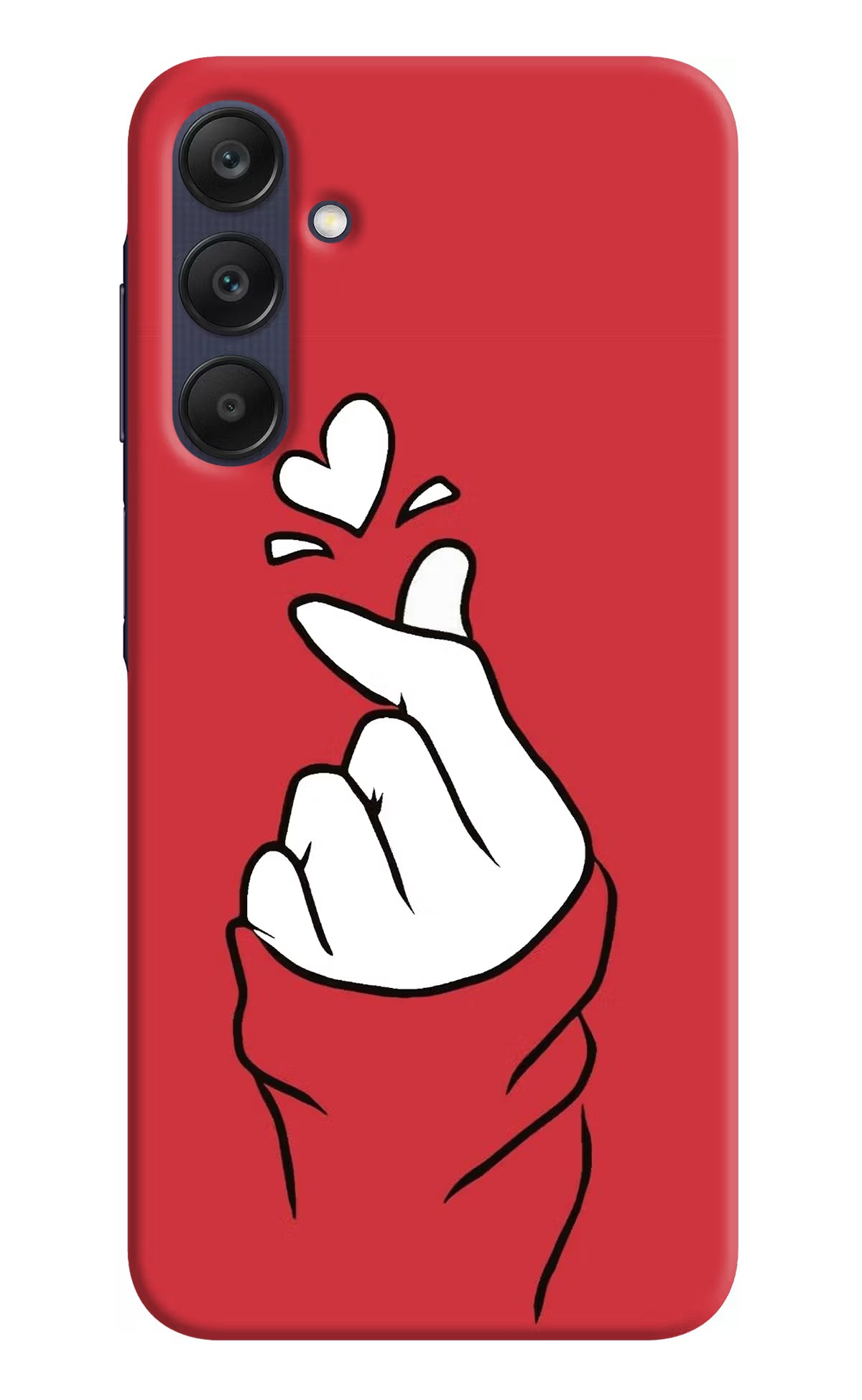 Korean Love Sign Samsung A25 5G Hard Case Back Cover by Casekaro