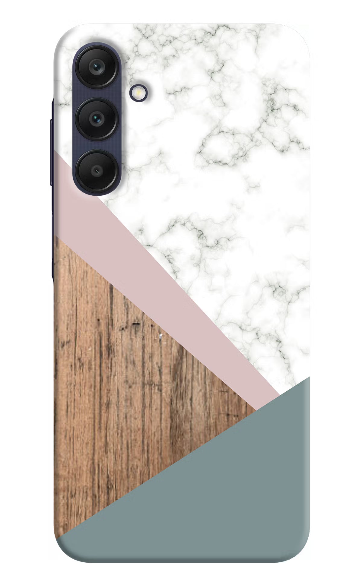 Marble wood Abstract Samsung A25 5G Hard Case Back Cover by Casekaro