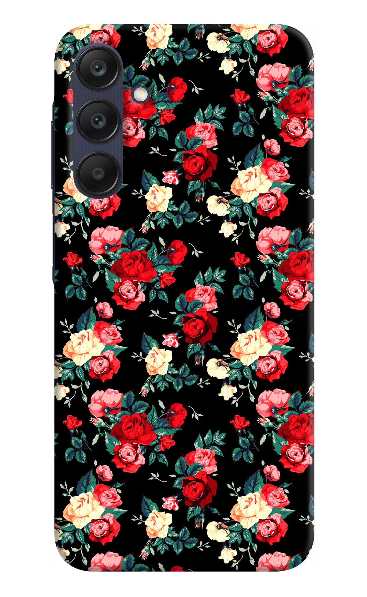 Rose Pattern Samsung A25 5G Back Cover