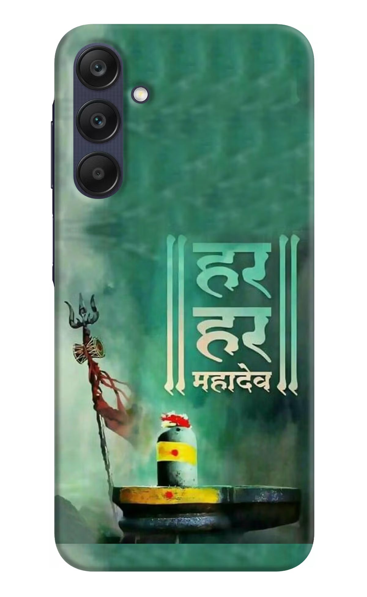 Har Har Mahadev Shivling Samsung A25 5G Hard Case Back Cover by Casekaro