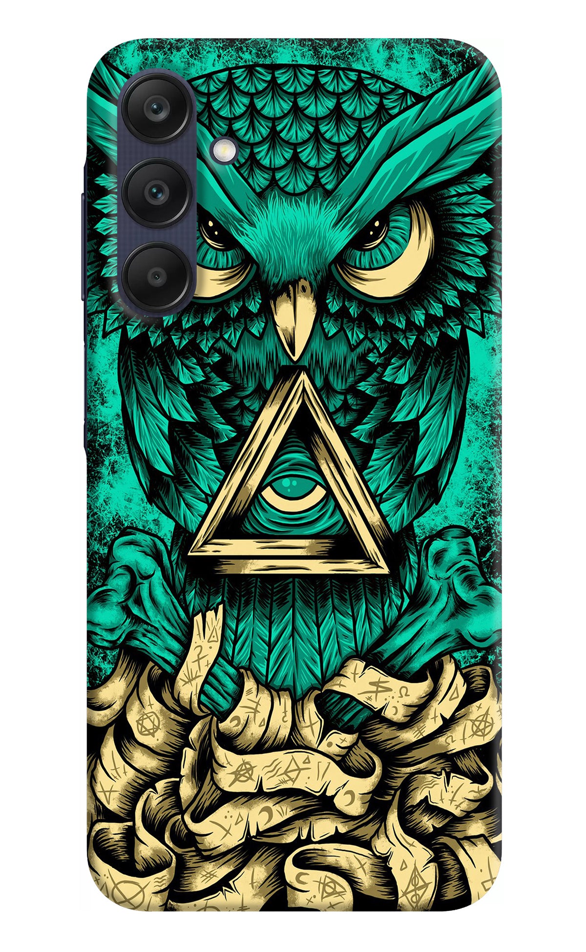 Green Owl Samsung A25 5G Back Cover