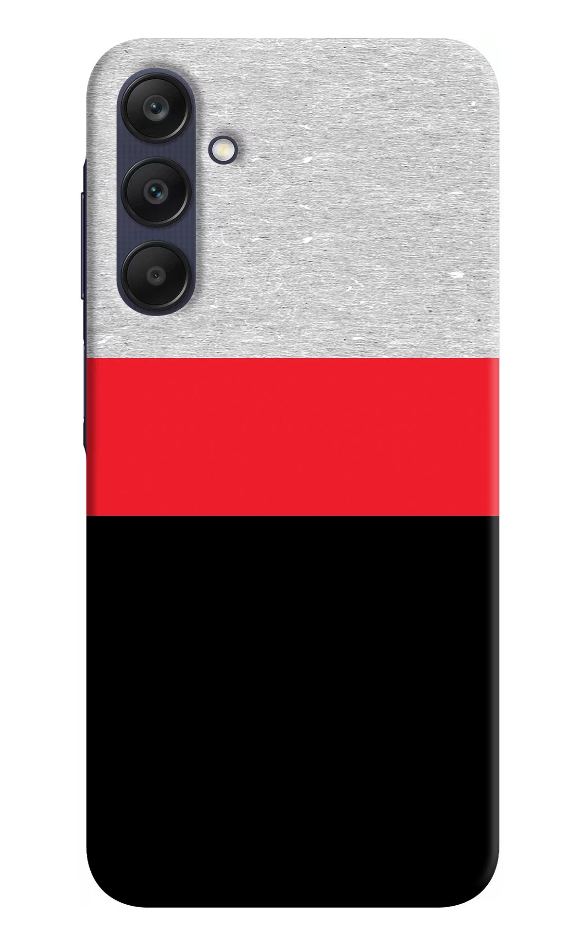 Tri Color Pattern Samsung A25 5G Hard Case Back Cover by Casekaro