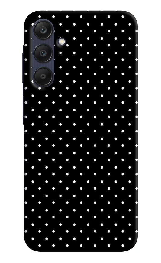 White Dots Samsung A25 5G Hard Case Back Cover by Casekaro