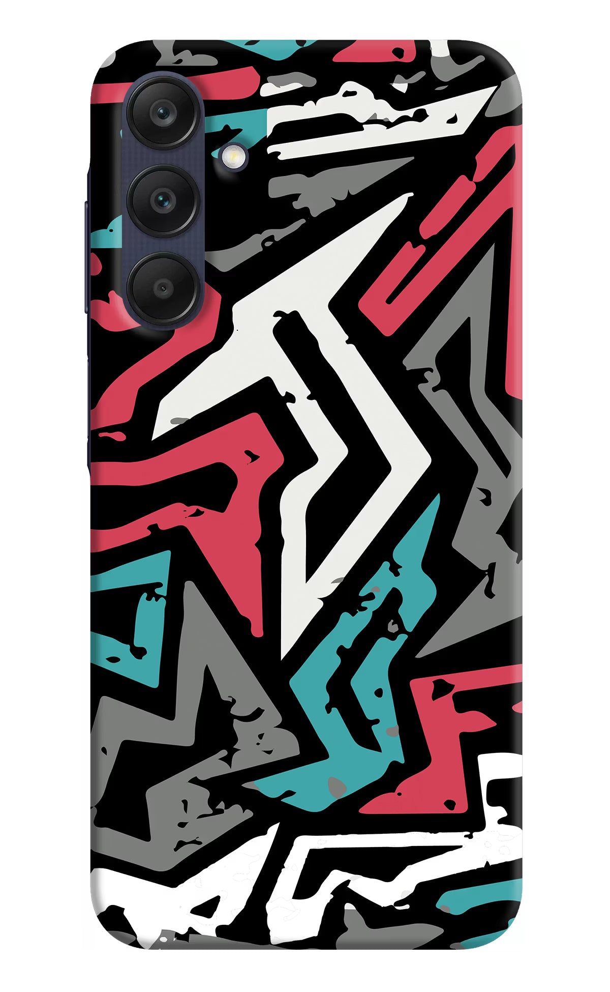 Geometric Graffiti Samsung A25 5G Hard Case Back Cover by Casekaro