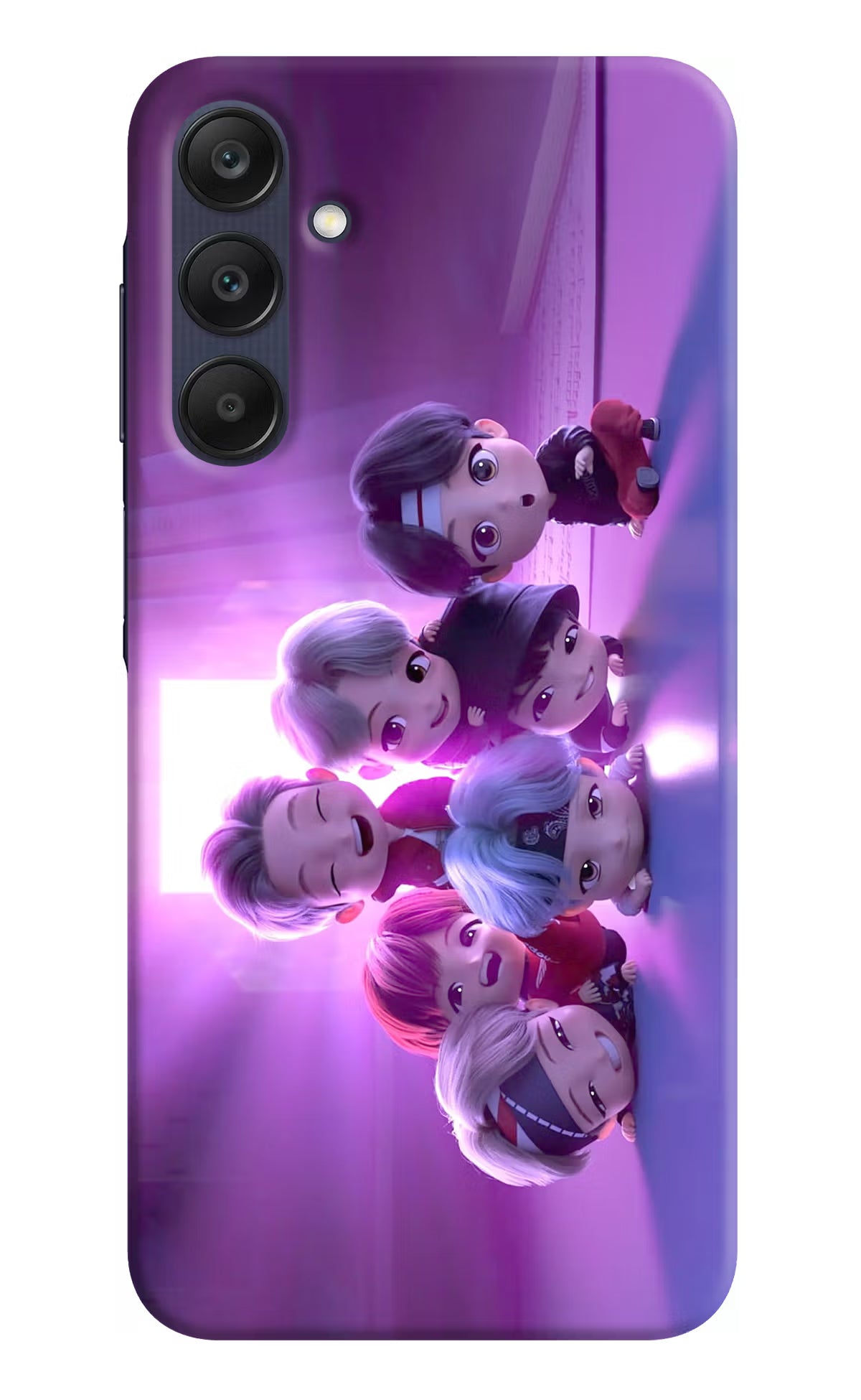 BTS Chibi Samsung A25 5G Hard Case Back Cover by Casekaro