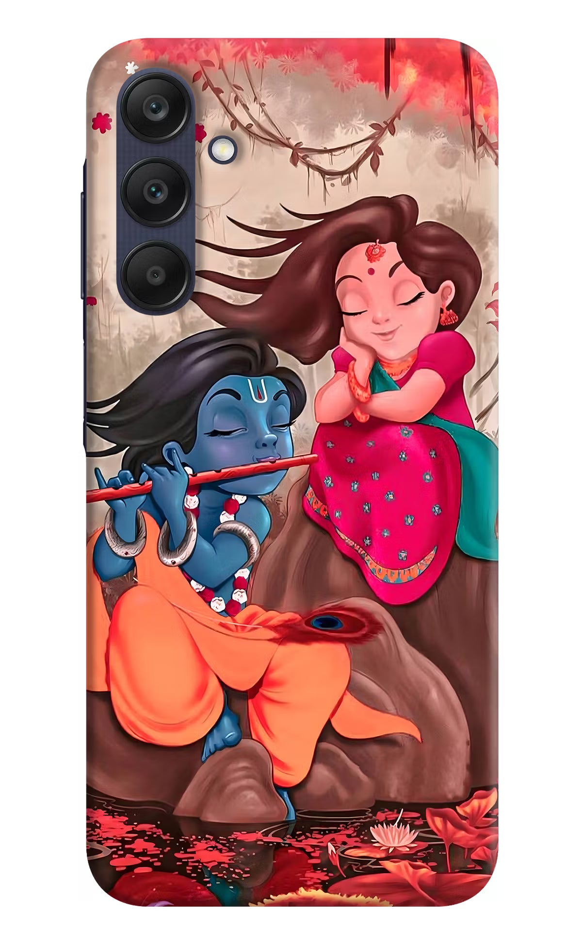 Radhe Krishna Samsung A25 5G Hard Case Back Cover by Casekaro