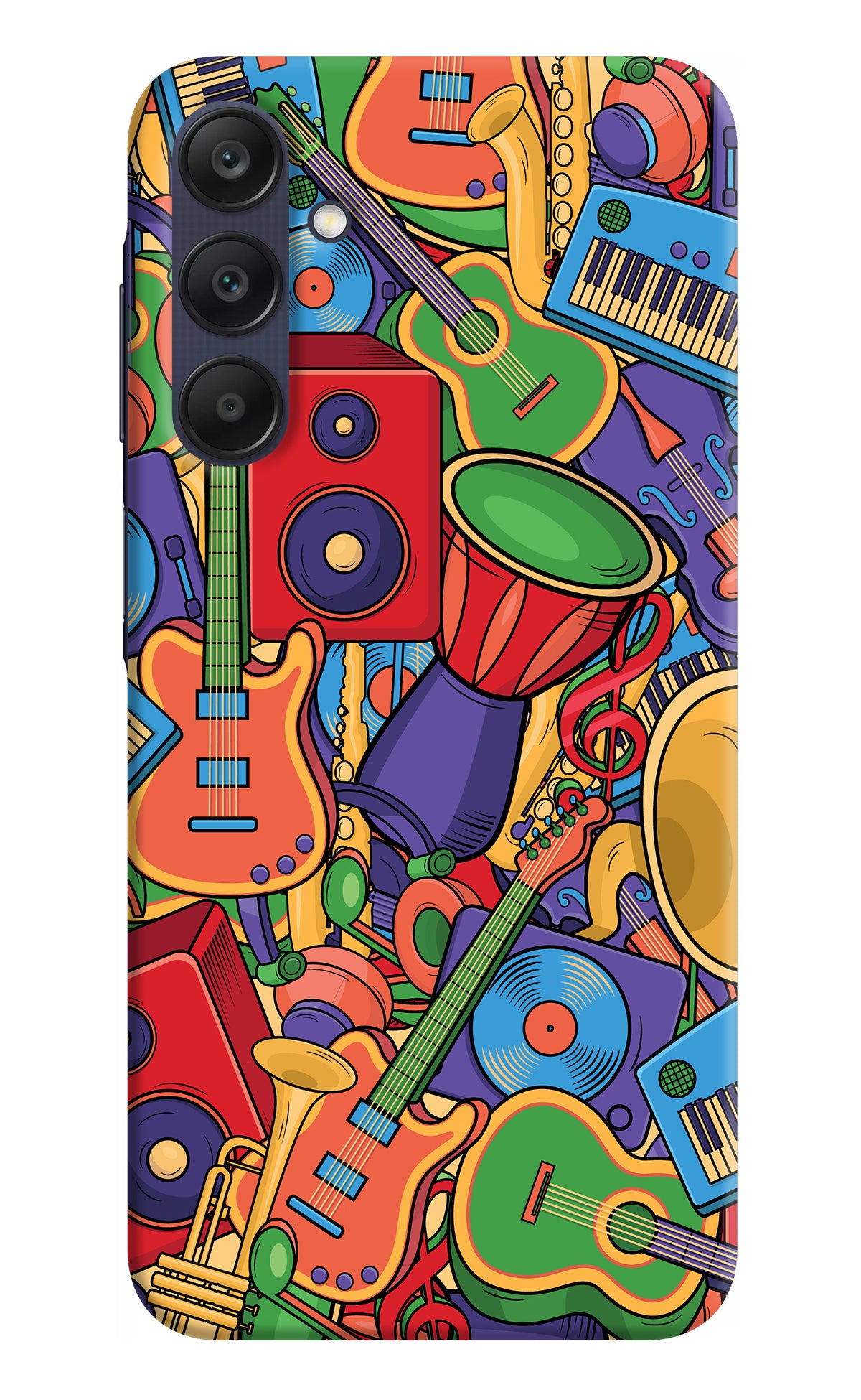 Music Instrument Doodle Samsung A25 5G Back Cover