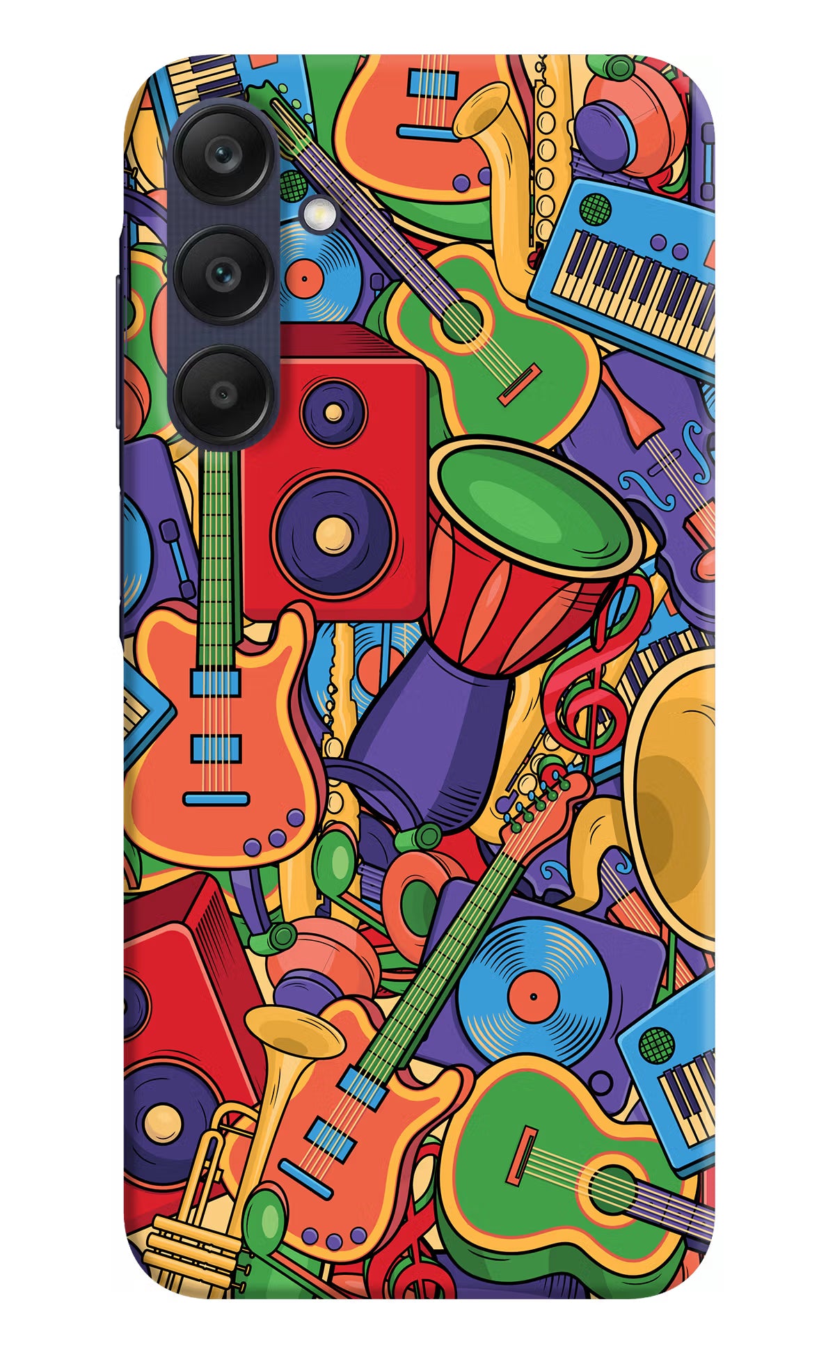 Music Instrument Doodle Samsung A25 5G Hard Case Back Cover by Casekaro