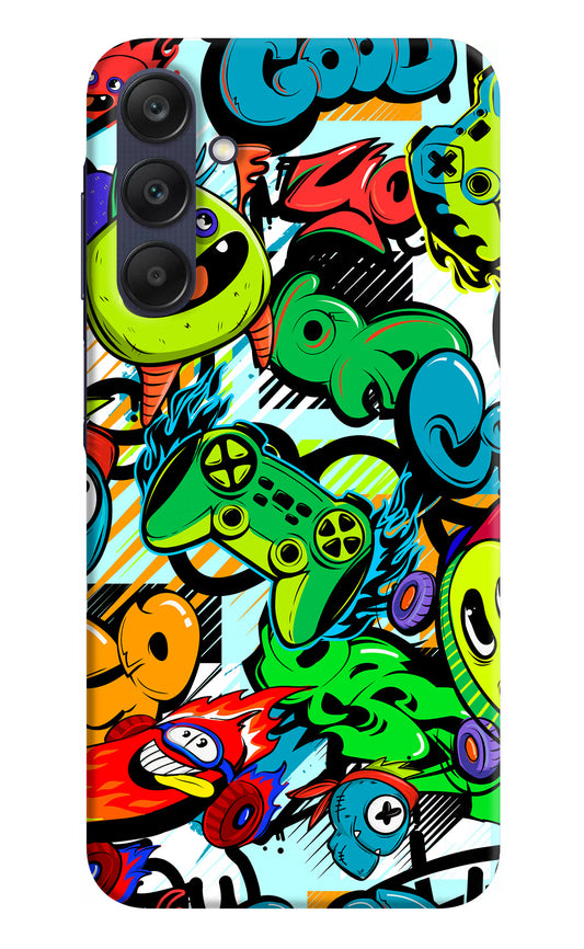 Game Doodle Samsung A25 5G Hard Case Back Cover by Casekaro