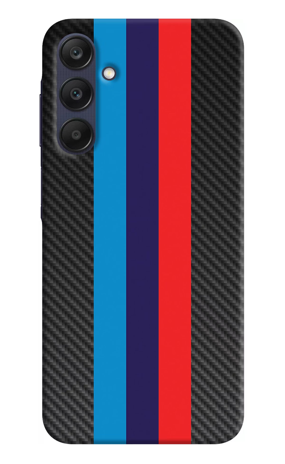 BMW Stripes Pattern Samsung A25 5G Hard Case Back Cover by Casekaro
