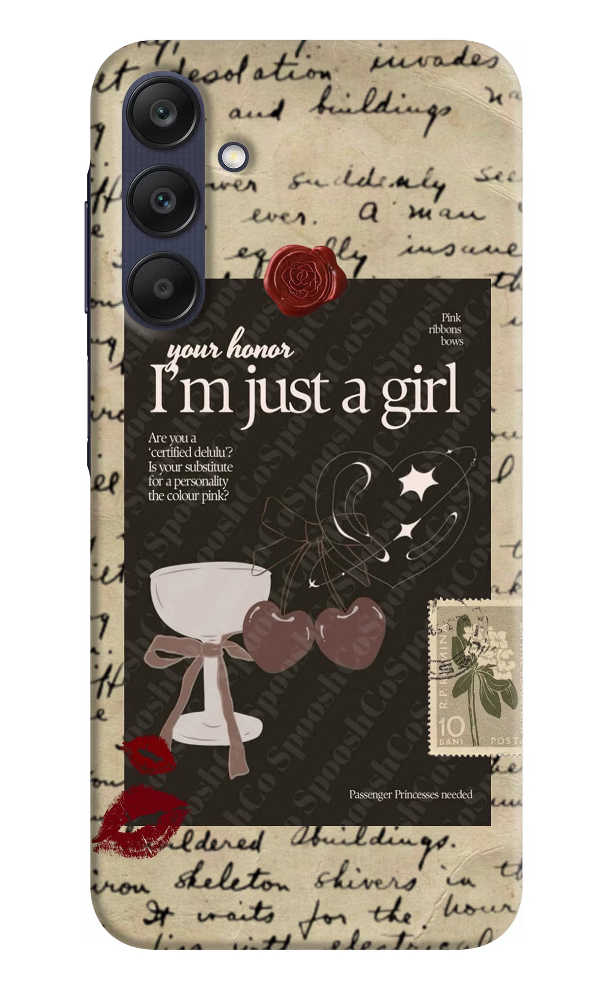 I am just a girl Samsung A25 5G Hard Case Back Cover by Casekaro