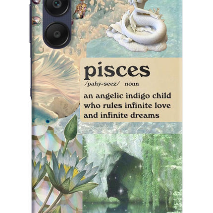Pisces Zodiac Samsung A25 5G Hard Case Back Cover by Casekaro