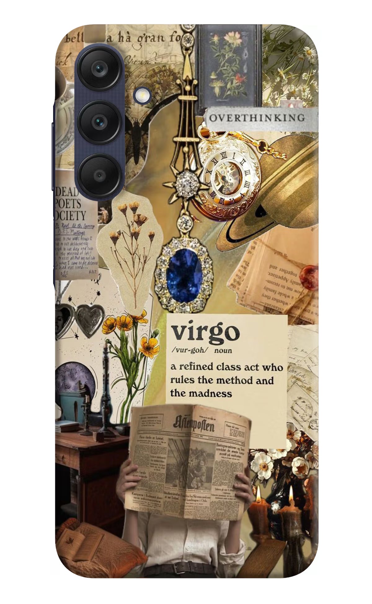 Virgo Zodiac Samsung A25 5G Hard Case Back Cover by Casekaro
