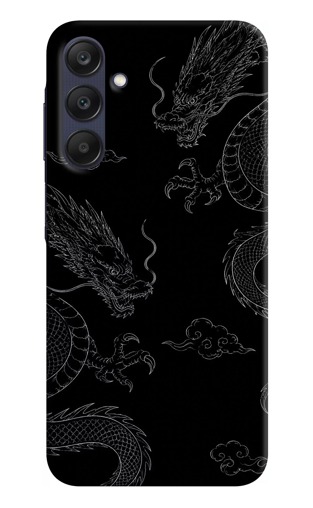 Twin Dragons Samsung A25 5G Hard Case Back Cover by Casekaro