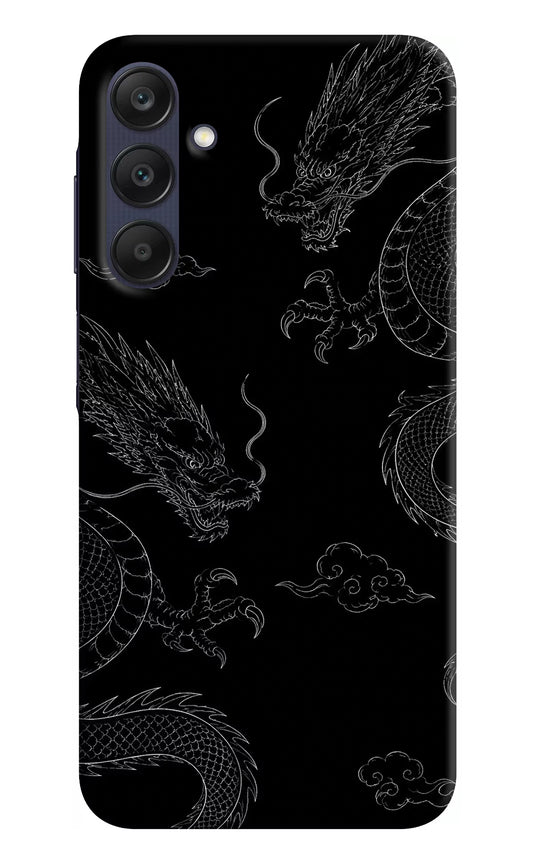 Twin Dragons Samsung A25 5G Hard Case Back Cover by Casekaro