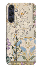 White Lily Samsung A25 5G Back Cover