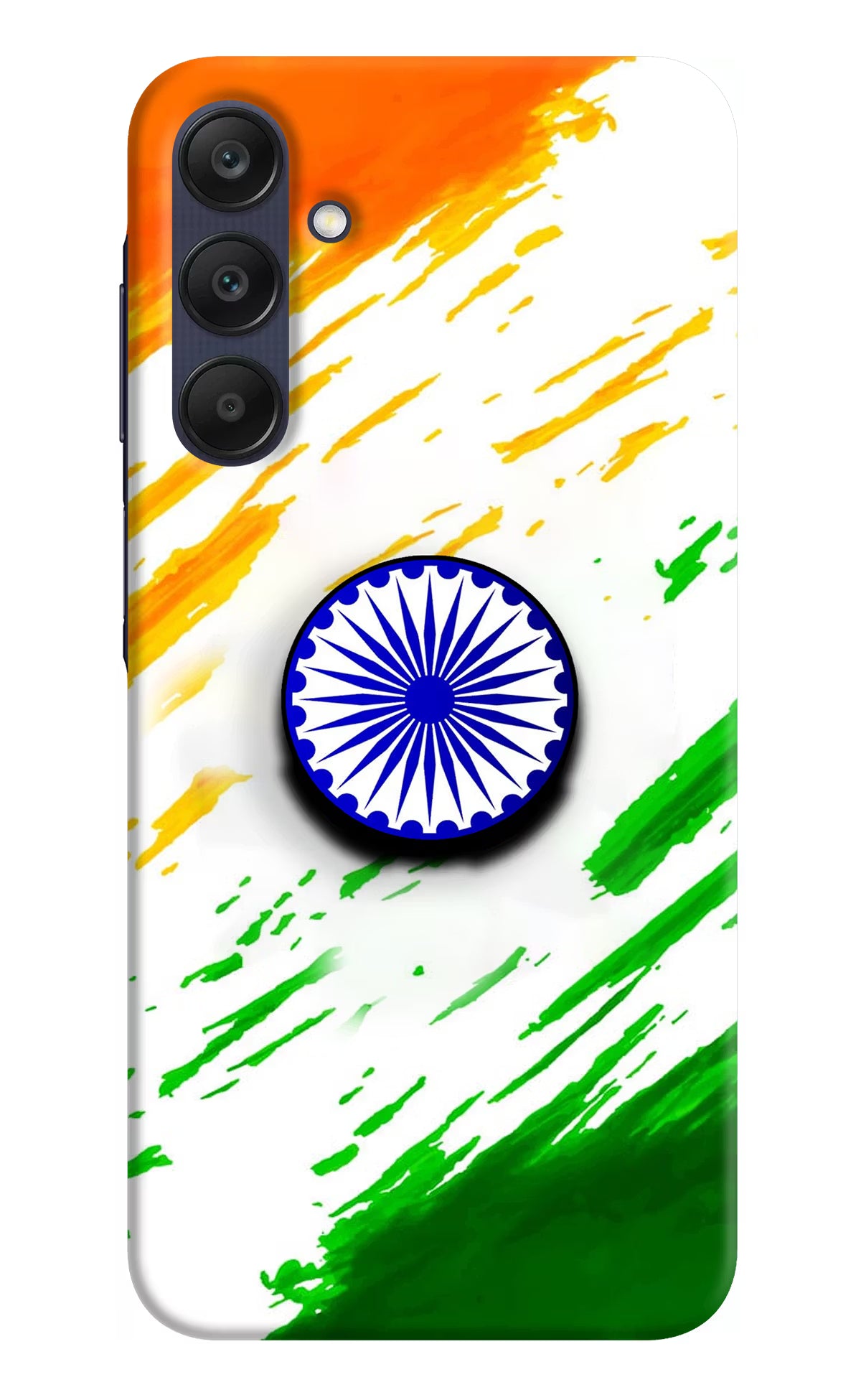 Indian Flag Ashoka Chakra Samsung A25 5G Pop Case by Casekaro