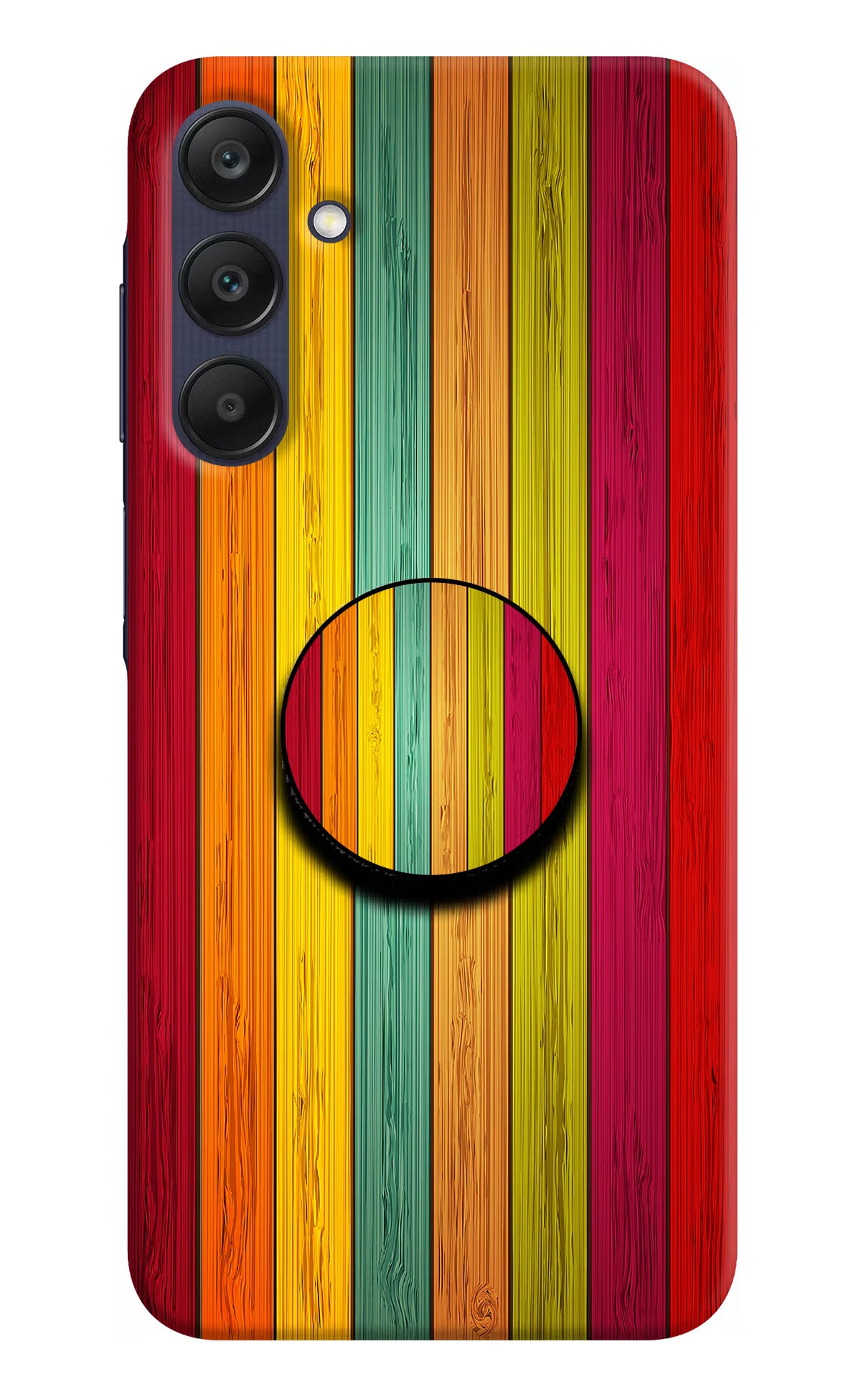 Multicolor Wooden Samsung A25 5G Pop Case by Casekaro